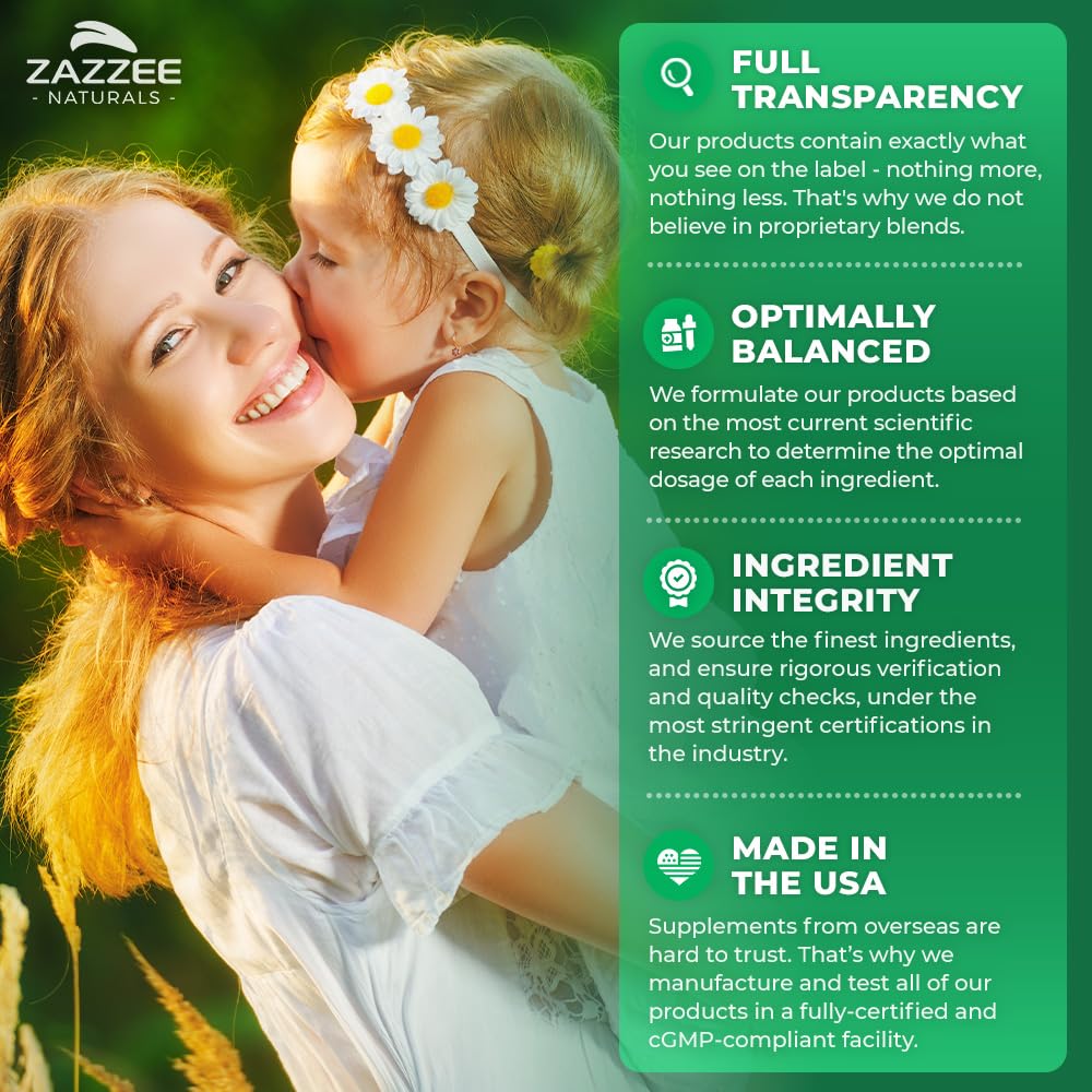 Zazzee D-Chiro-Inositol 50 mg per Capsule | 90 Vegan Capsules | 40:1 Ratio with Myo-Inositol