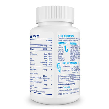 Zdoroviye Dopamine Supplements for Men & Women – 500mg Mucuna Pruriens (40% L-DOPA), 60 Capsules (2 Pack)