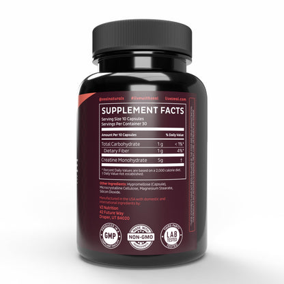 Zeal Creatine Monohydrate - 300 Capsules, Unflavored | Creatine Supplement
