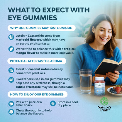 Zeaxanthin + Lutein Gummies for Adults – Vision Support & Blue Light Protection
