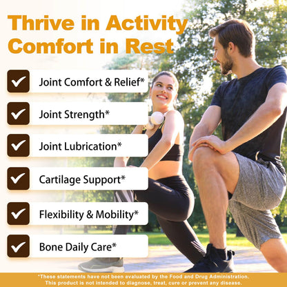 ZEBORA Glucosamine Chondroitin MSM + Turmeric & Boswellia – Joint Support Supplement, 120 Capsules (Pack of 2)