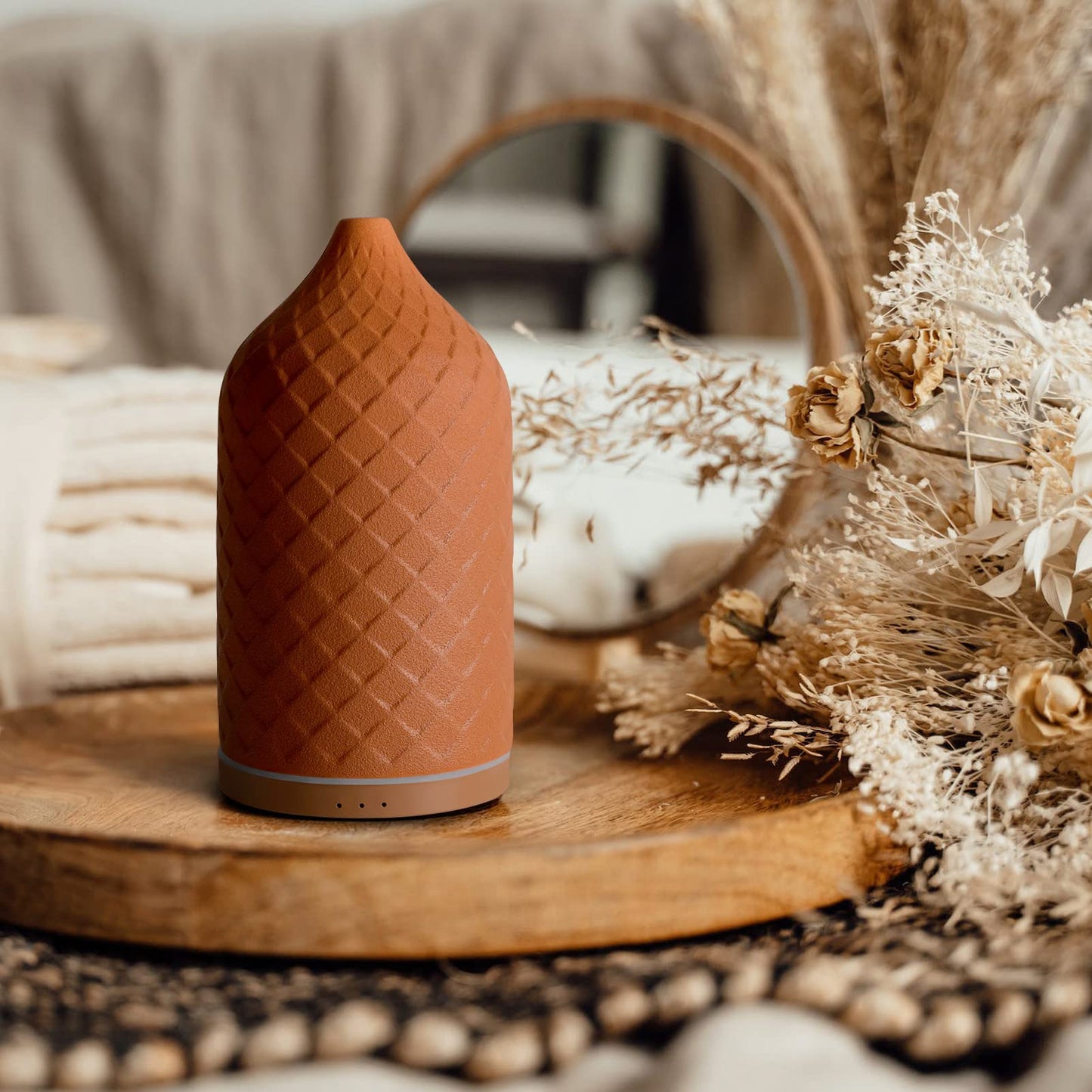 ZEIGGA LAB 120ml Ceramic Essential Oil Diffuser for Large Rooms