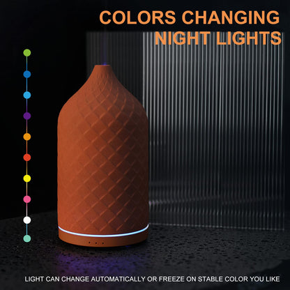 ZEIGGA LAB 120ml Ceramic Essential Oil Diffuser for Large Rooms
