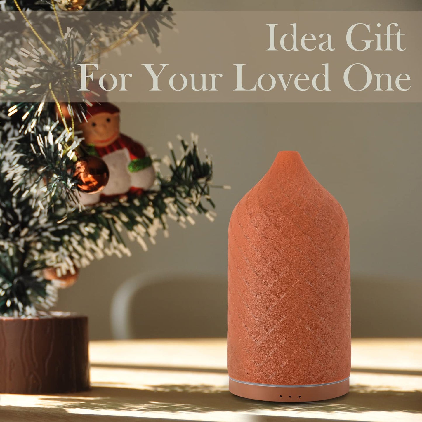 ZEIGGA LAB 120ml Ceramic Essential Oil Diffuser for Large Rooms