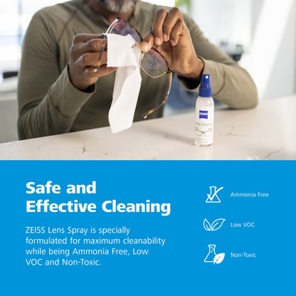 ZEISS Lens Cleaning Spray 2oz – Pack of 2 | Ammonia-Free Lens Cleaner