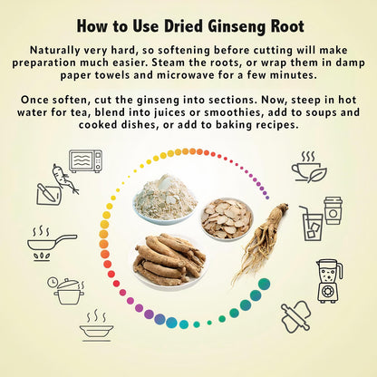 Zen Ginseng 4 oz Wisconsin Ginseng Root - Non-GMO & Gluten Free