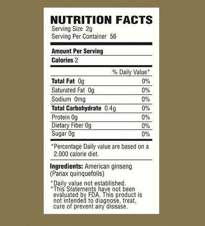 Zen Ginseng - 4 oz Bag of Untrimmed American Ginseng - Non-GMO, Gluten Free. Add This Ginseng in Soup, Tea, Coffee, juices, Smoothies and Baking (Barrel Root 4 oz Bag)