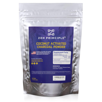 Zen Principle Coconut Activated Charcoal Powder - 2.5 lb | Teeth Whitening, Skin & Hair