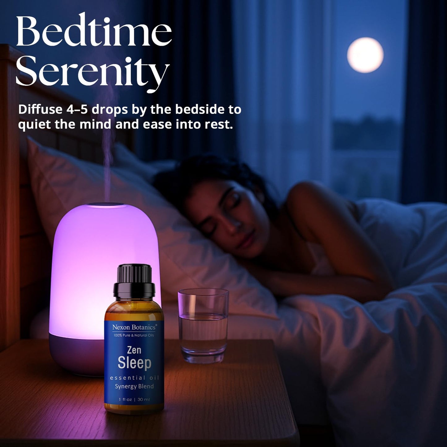 Zen Sleep Essential Oil Blend 30 ml – Lavender & Rosemary Relaxing Oil | Nexon Botanics