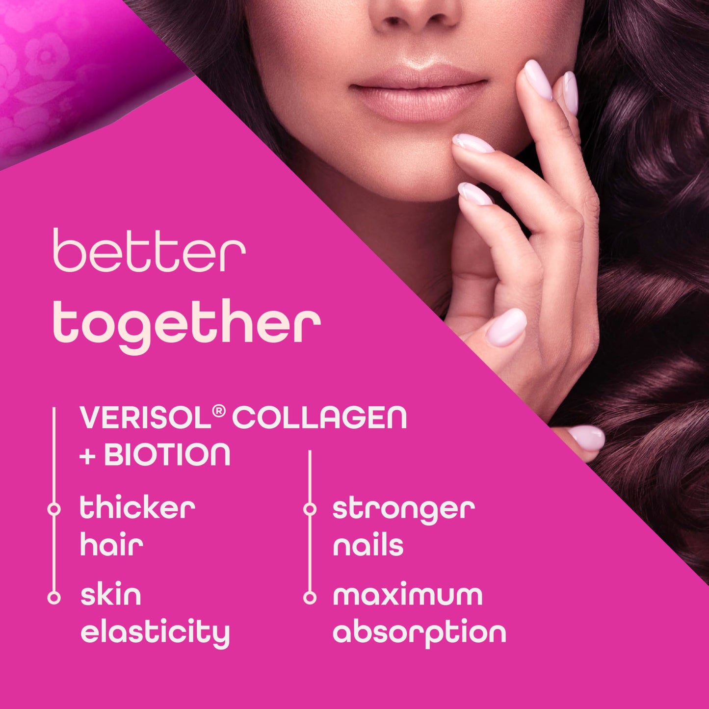Zena Nutrition Liquid Collagen with Biotin – Type I & III, Verisol, Mixed Berry (60 Servings)