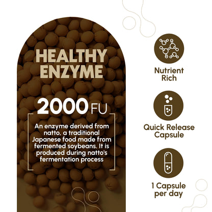 Zenavea Nattokinase Supplement – 2000 FU, 270 Vegan Capsules – Gluten Free, Non-GMO