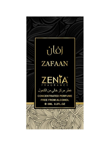 Zenia Zafaan Perfume Oil Roll-On – 6ml, Alcohol-Free Fruity Floral