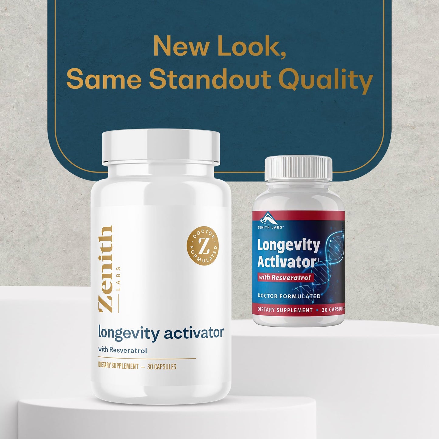 Zenith Labs Longevity Activator - Anti-Aging Supplement with Resveratrol (3-Pack) | Immune & Memory Support