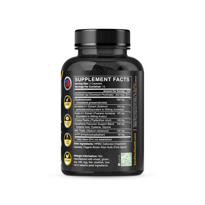 Zenmen Cravings Management - 30 Vegan Capsules, Made in the USA