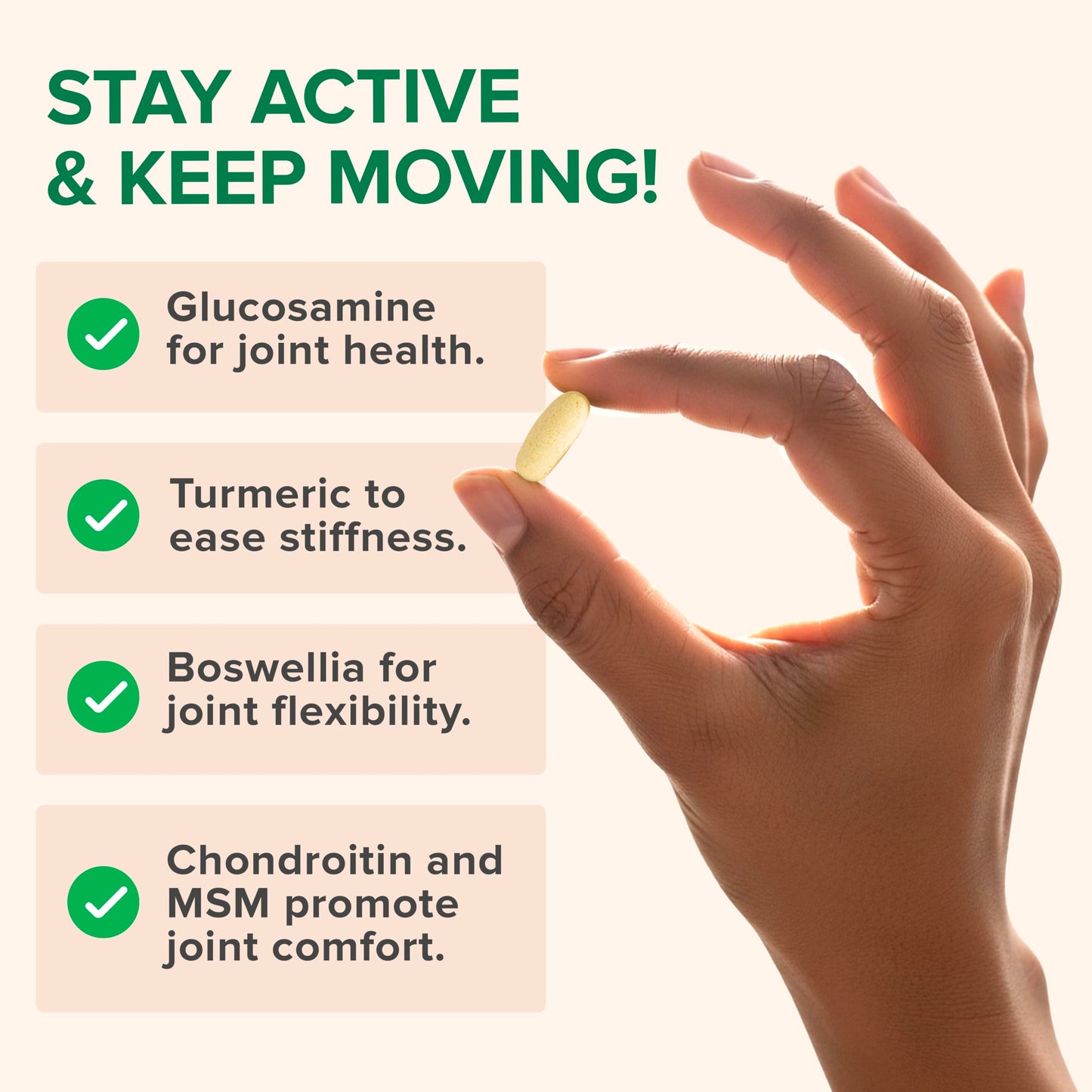 Zenwise Health Joint Support with Glucosamine, Chondroitin & MSM – Mobility & Flexibility for Knees & Joints (90 Count)