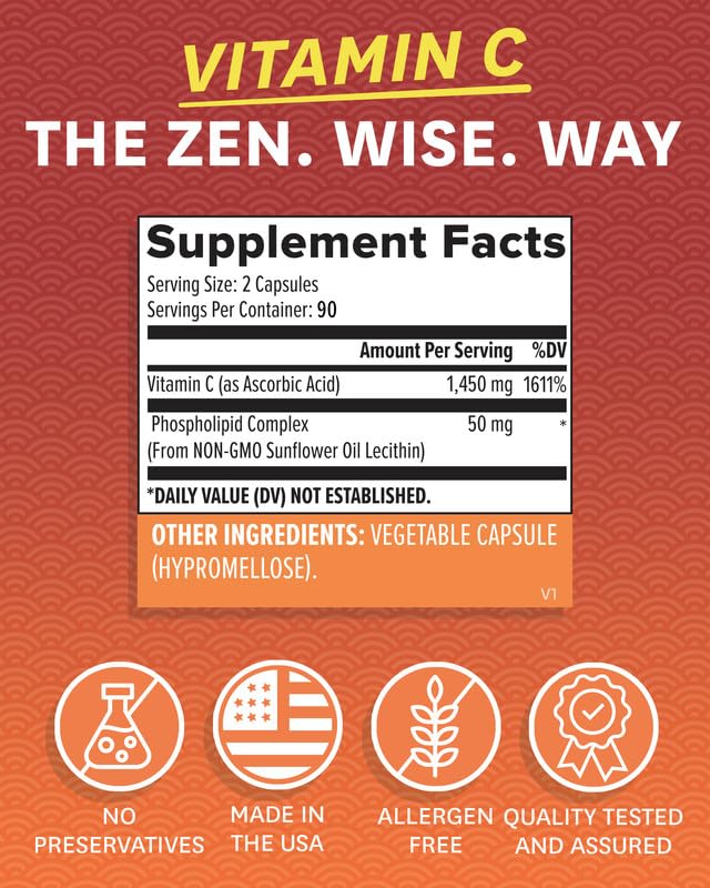 Zenwise Health Liposomal Vitamin C 1500mg – Immune Support & Antioxidant