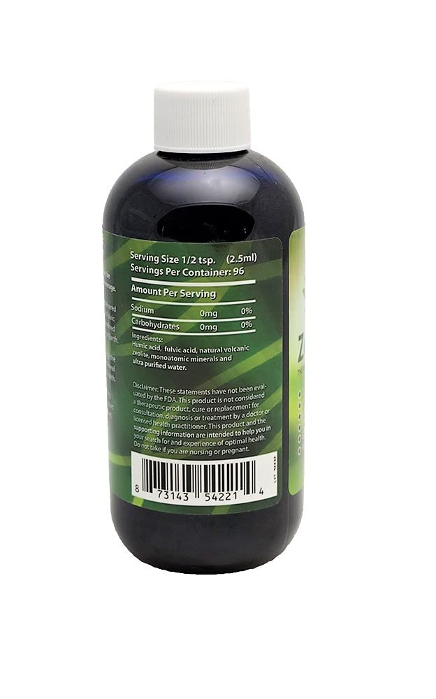 Living Foods USA ZeoHeal - Humic and Fulvic Mineral Supplement 8 Fluid Ounce (3-Pack)