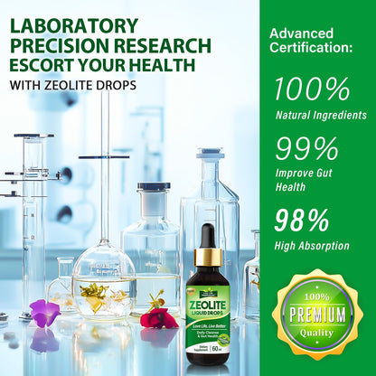 Zeolite Detox Drops for Daily Cleansing | Natural Energy Booster | Immune & Gut Support | Safe for Kids & Adults | 60mL