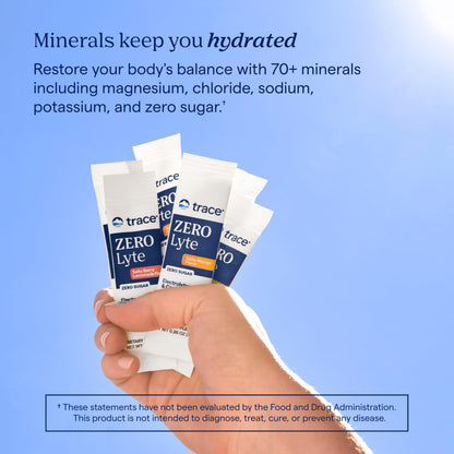 Trace Minerals ZeroLyte Salty Tropical Flavor | Sugar Free Electrolyte Drink Mix | 30 Packets