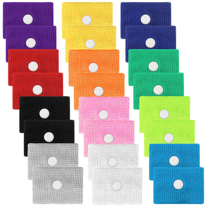 Zhanmai 12 Pairs Motion Sickness Wristbands for Kids & Adults – Colorful Travel Nausea Relief Bands