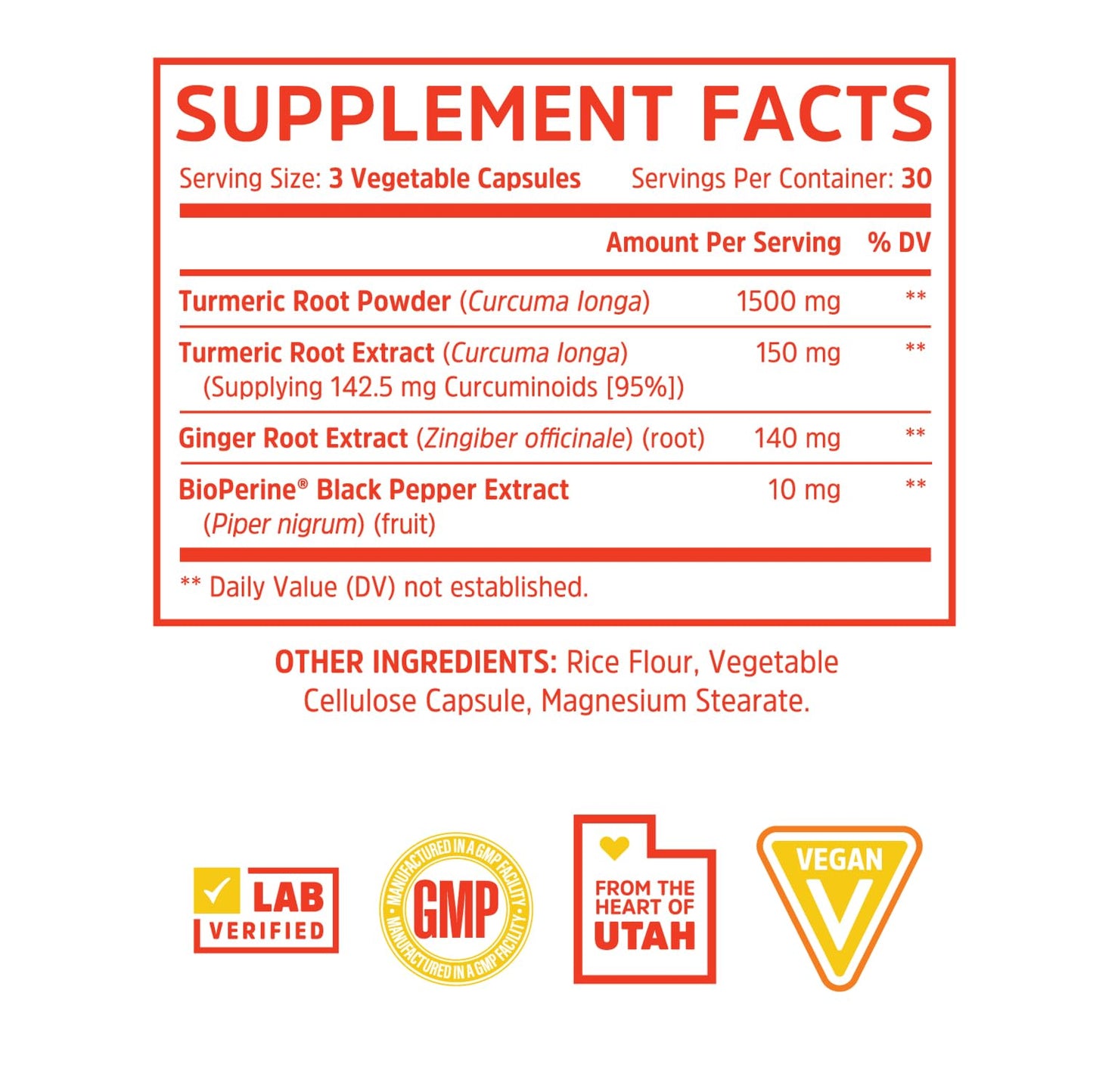 Zhou Turmeric Curcumin with Ginger – 90 Veggie Capsules | Digestive & Joint Support with BioPerine