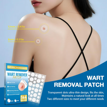 ZIHYO Wart Remover Patches – 144 Pcs, Gentle & Waterproof