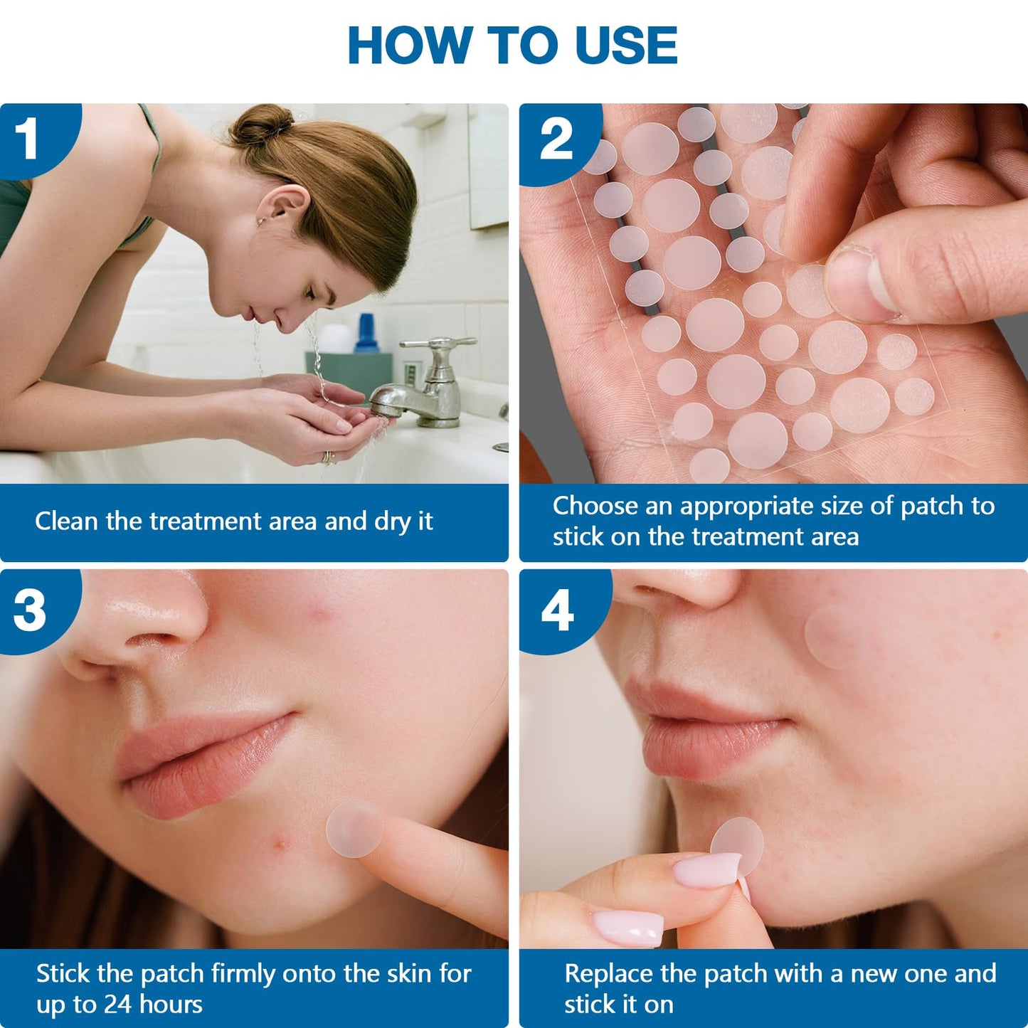 ZIHYO Wart Remover Patches – 144 Pcs, Gentle & Waterproof