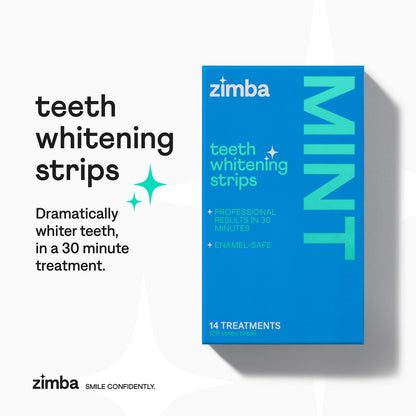 Zimba Watermelon Teeth Whitening Strips — Vegan & Enamel Safe