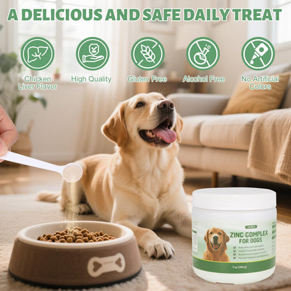 Zinc for Dogs – Skin & Coat Health, Immune Support, Digestion (200g)