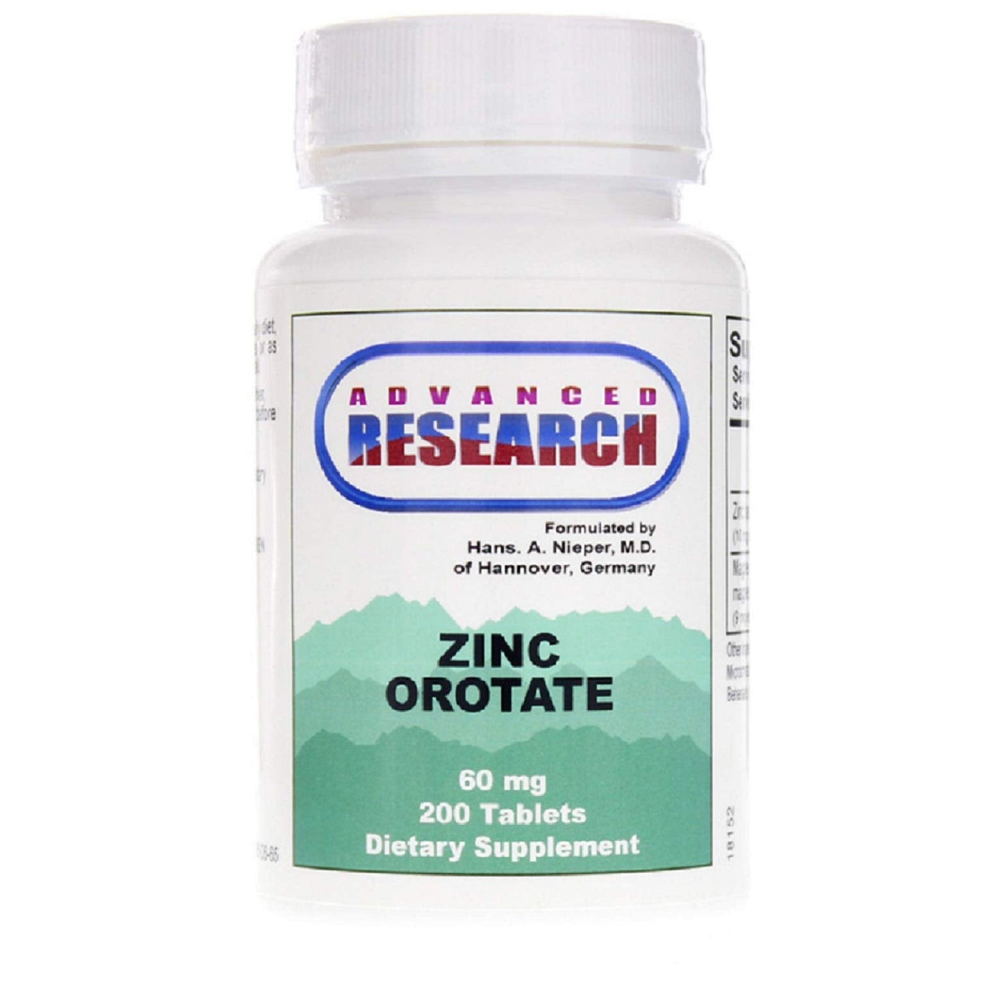 Zinc Orotate 60 mg – 200 Tabs (Pack of 2) | Zinc Supplement