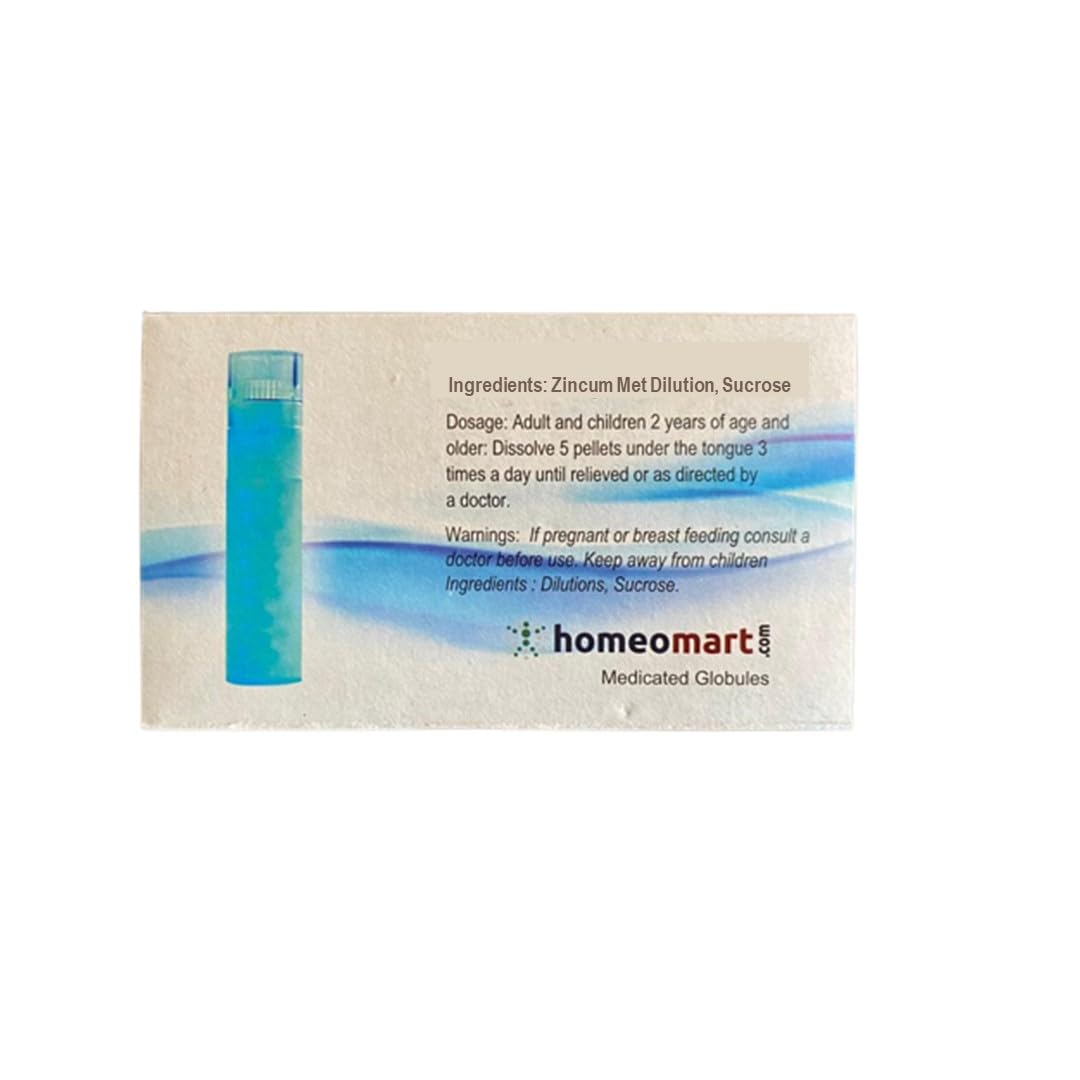 Homeomart.com Zincum Metallicum Homeopathy Pills in 30C Potency Pack of 3