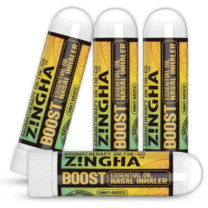 Z!NGHA Natural Aromatherapy Nasal Stick - Boost Focus & Breathing | Portable Sinus Relief