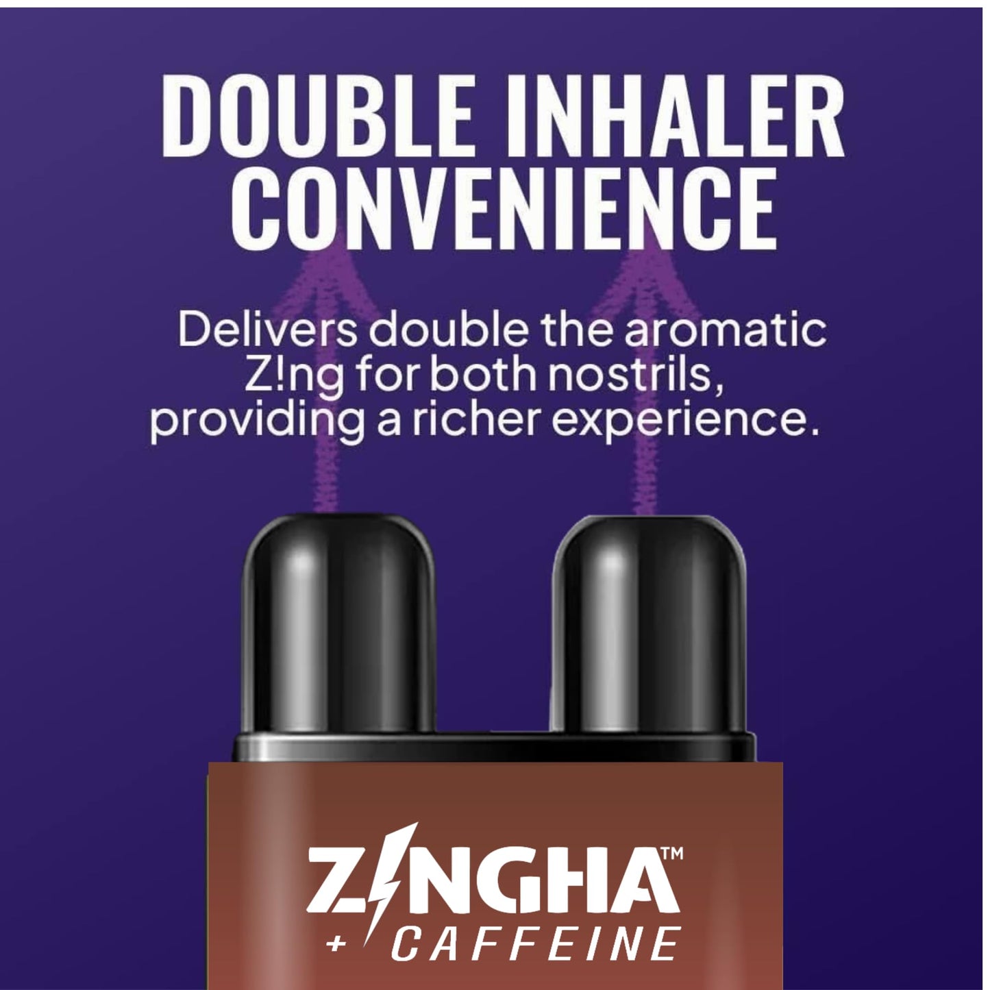 Z!NGHA Caffeinated Aromatherapy Nasal Inhaler – Raspberry Orange