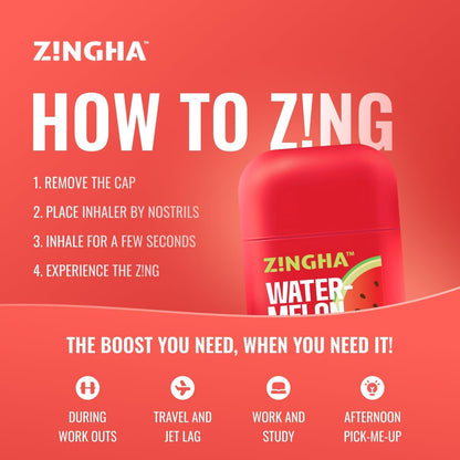 Z!NGHA Dual Nasal Inhaler Stick – Uplifting Essential Oil Blend for Daily Clarity