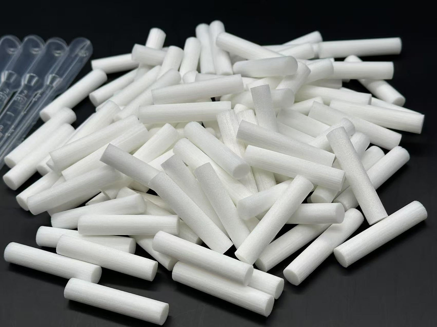 ZIOJOVK110 Pack Wick Essential Oil Inhaler Replacement Kit – 4 cm Blank Nasal Sticks