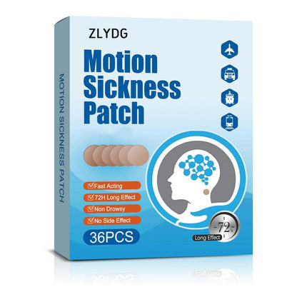 ZLYDG Motion Sickness Patch – 36 Patches for Cruise, Car, and Air Travel | Herbal, Non-Pill Comfort