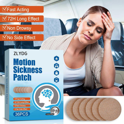 ZLYDG Motion Sickness Patch – 72 Pcs for Cruise & Travel