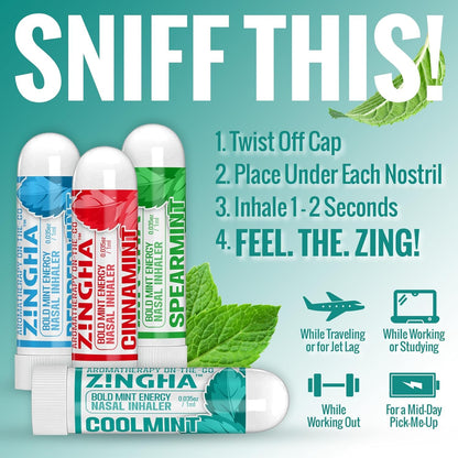 Z!NGHA Nasal Stick - Boost Focus & Breathing (Grape Berry)
