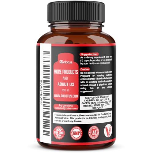 Zolotus 2 Packs Tribulus Terrestris with Maca Root Ashwagndha Root Panax Ginseng - 6 Months Supply