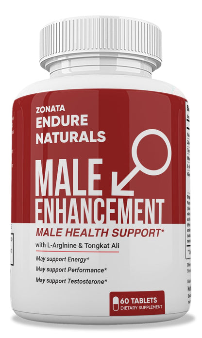 Zonata Endure Naturals Strength Support - Endura Naturals Male Enhancement Supplement | 60 Count
