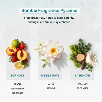 Zone Scent BOMBEI Luxury Essential Oil for Diffusers – Fruity Floral Aroma with Peach, Jasmine & Musk