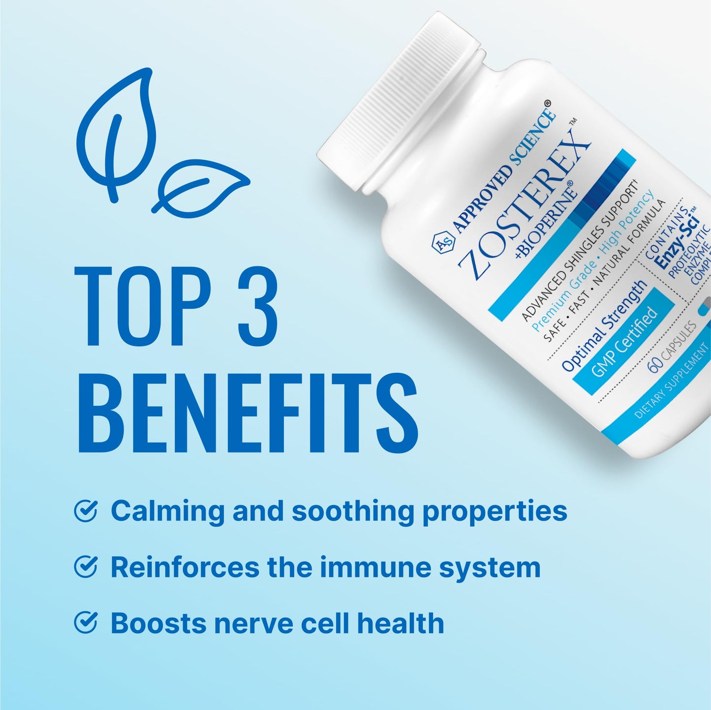 Approved Science Zosterex - Extra-Strength L-Lysine 1000mg + Immune Support