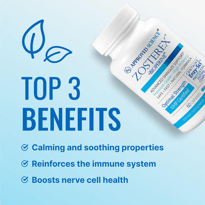 Approved Science Zosterex - Extra-Strength L-Lysine 1000mg + Immune Support