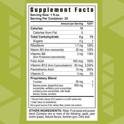 Youngevity ZRadical Fucoidan: Organic Maritech Extract + Cofactors | Immune Support | 32 fl oz x4