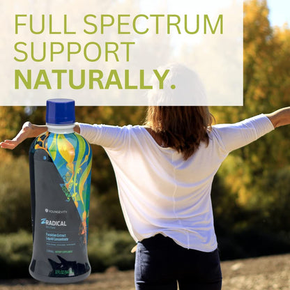 Youngevity ZRadical Fucoidan: Organic Maritech Extract + Cofactors | Immune Support | 32 fl oz x4