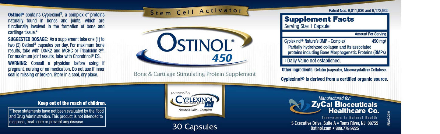 ZyCal Ostinol Standard 450 mg – Bone & Cartilage Support