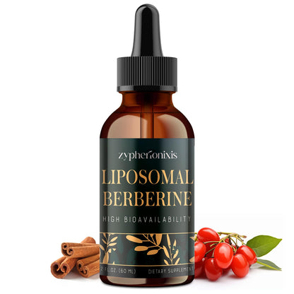 Zypherionixis Liposomal Berberine HCL Drops 3000mg – Sugar Free AMPK Activator (2 oz)