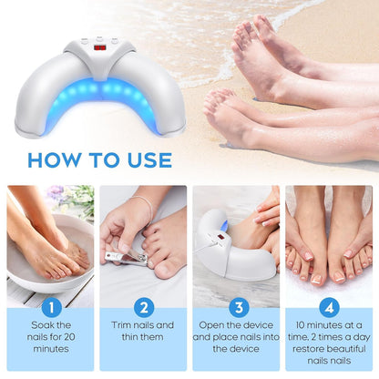 ZZP Nail Fungus Device for Multiple Nails – Home Use, 18-LED, 470/905nm
