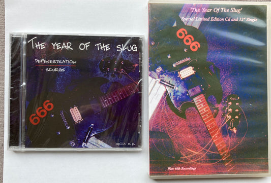 Defenestration - Rare Double Year Of The Slug ; Scurge CD Ltd Ed Promo CD