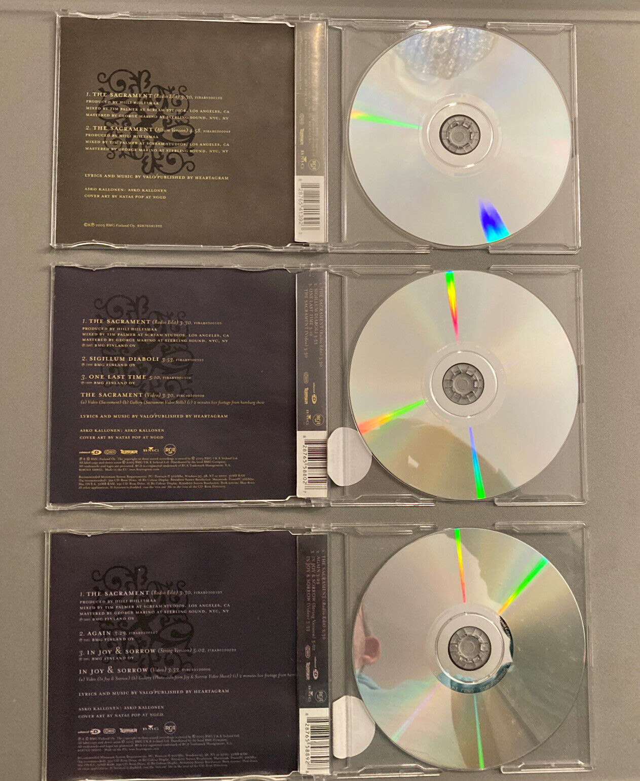 HIM - Sacrament CD Single Collection Rare